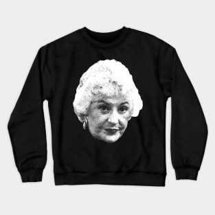 White Goleden Bea Arthur Vintage Crewneck Sweatshirt